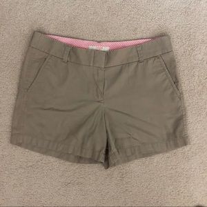 J Crew khaki chino shorts